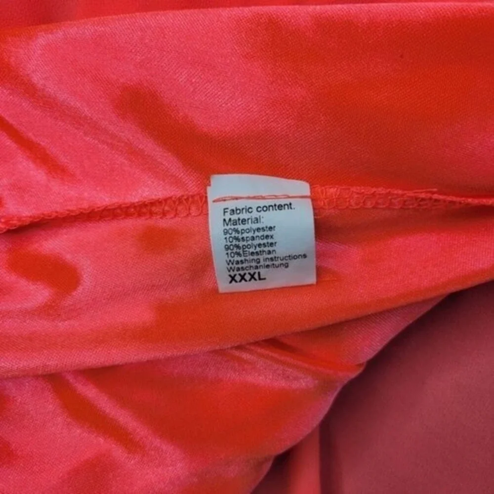 Women Dress 3X Neon‎ Pink Strappy Swim Cover Up Lined Bright Festival Trapeze